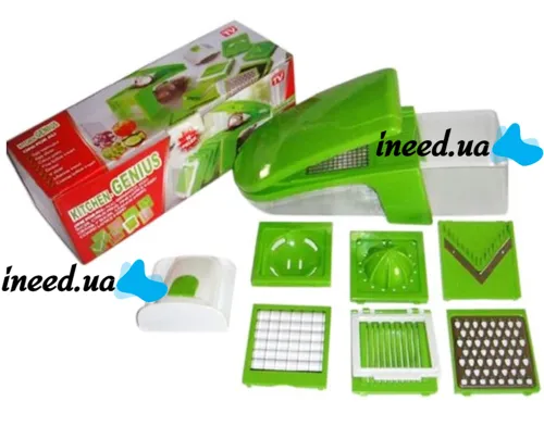 Овочерізка Kitchen Genius Кітчен Дженіус 10 в 1, швидка нарізка овочів, Оригінал, original