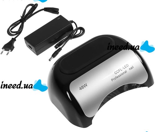 Гібридна ультрафіолетова LED лампа Sun Nail System K18 48W для манікюру і педикюру CCFL UV Lamp з датчиком руху і таймером для сушіння гель лаку