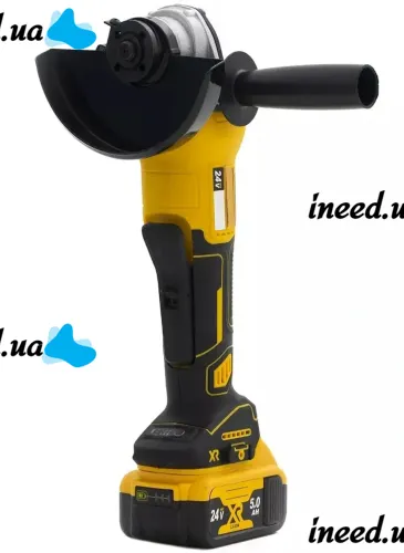 Cordless angle grinder 125 mm DeWalt DCG405N for 2 batteries 24V 5Ah, Cordless angle grinder turbine DeWalt in a case