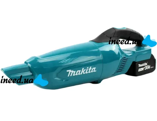 Акумуляторний пилосос Makita HVC5050 36V 5Ah з насадками, Бездротовий пилосос Макіта з 2 акумуляторами 2 режими швидкості для авто і дому Синій