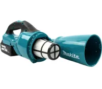 Акумуляторний пилосос Makita HVC5050 36V 5Ah з насадками, Бездротовий пилосос Макіта з 2 акумуляторами 2 режими швидкості для авто і дому Синій