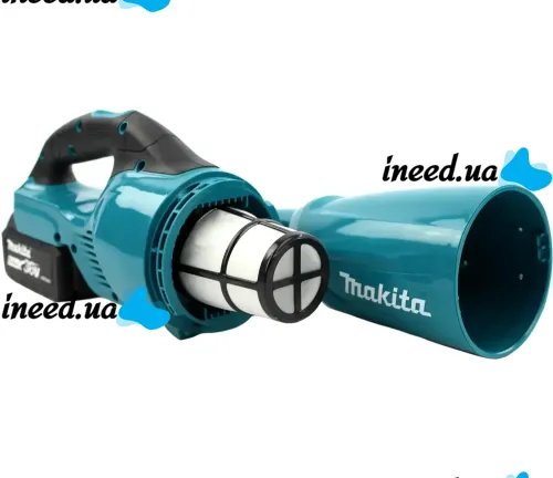 Акумуляторний пилосос Makita HVC5050 36V 5Ah з насадками, Бездротовий пилосос Макіта з 2 акумуляторами 2 режими швидкості для авто і дому Синій
