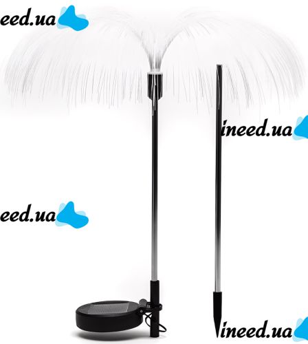 Садовий декоративний rgb ліхтар Медуза Solar Lawn Lamp 85 см вуличний газонний світильник факел 7 LED кольорів на сонячній батареї в землю BL LC7