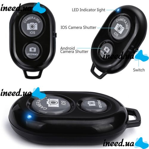 Remote Control Bluetooth Hoco RC-100 Remote Control Phone Camera for Selfie Stick, Universal Keychain, Remote Control for Android and IOS, Tripod
