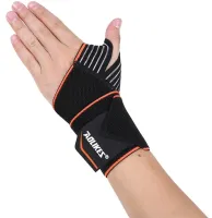 Compression Bandage Wrist Brace Aolikes A7938 for injuries and sprains, Retainer Wrist Brace with Fixing strap XL-920
