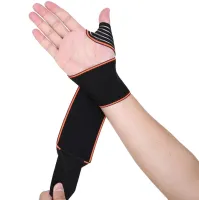 Compression Bandage Wrist Brace Aolikes A7938 for injuries and sprains, Retainer Wrist Brace with Fixing strap XL-920