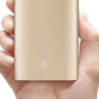 Portable Charger Xiaomi MI Power Bank 20800 mAh External Battery, Charging for IOS Android Phone Powerbank 2.1A USB Gold