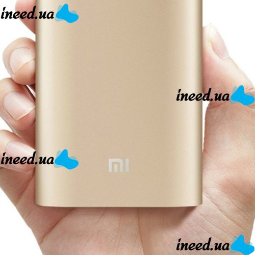 Portable Charger Xiaomi MI Power Bank 20800 mAh External Battery, Charging for IOS Android Phone Powerbank 2.1A USB Gold
