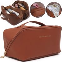 Косметичка органайзер для зберігання косметики Rose of Mon's Land Beauty Box Bag жіноча Дорожня сумка з ручкою, водонепроникна Mons коричнева 