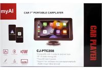 Автомобільний сенсорний монітор Carplay CJ-PTC208 7 " портативний екран на присоску 1024х600 дисплей на лобове скло в машину CarPlay IOS Android