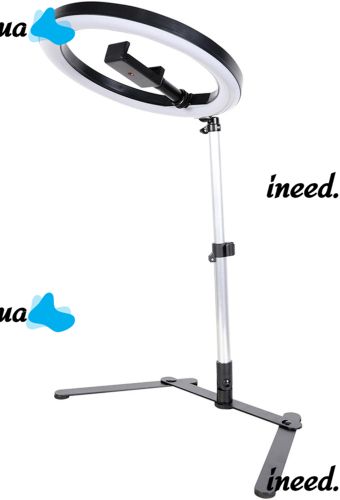 Кільцева лампа зі штативом LED Ring Light QX-206 26 см світлодіодне селфи кільце з підставкою і тримачем для настільної зйомки 3 режими світіння