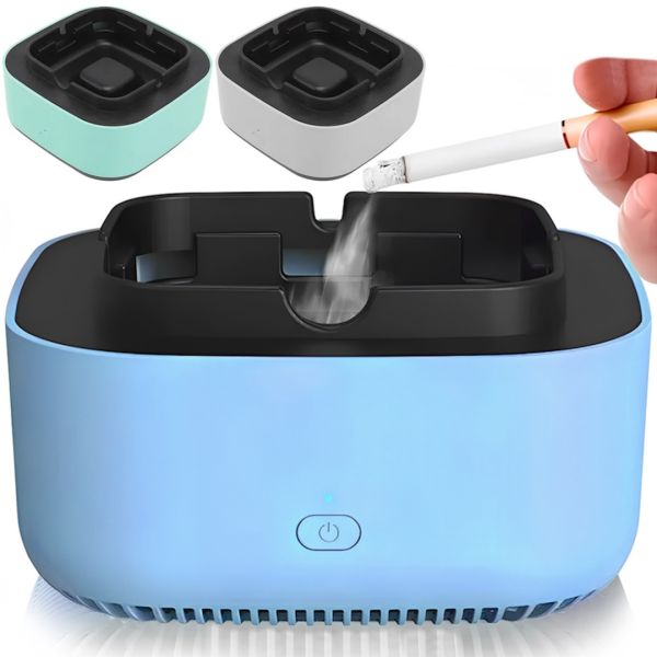 Бездымная смарт пепельница Air Purification Ashtray электронная настольная пепельница с функцией очистки воздуха от табачного дыма сигарет AND461