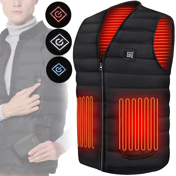 Электрический терможилет с подогревом Hoson Heated Vest универсальная жилетка с 3 режимами регулировки температуры для согревания рук и спины от USB