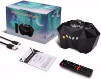 Проектор зоряного неба Аврора Dream Aurora Star lights AC6923 світлодіодний RGB LED нічник з Bluetooth колонкою, таймером і пультом ДУ AND AA10-7