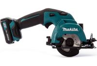 Акумуляторна дискова пила Makita HS301DWYE 10.8 V 1.5 Ah ручна циркулярна пила 85 мм 25.5 мм на два акумулятора для чистого розпилу в кейсі
