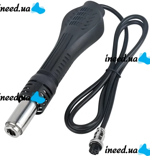 Thermo-air soldering station JCD 8898 2in1 80W soldering iron and 750W thermofan with temperature control and display for SMD soldering and electronics repair.