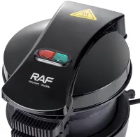 Electric double-deck burger maker RAF R.2204 600 W round burger machine with non-stick coating for cooking burgers from mains 220V
