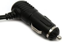 Автомобільний розгалужувач прикурювача Olesson 1636 на 3 гнізда з USB 2А для авто, трійник з кнопкою індикатором і кабелем в машину 12-24V Чорний