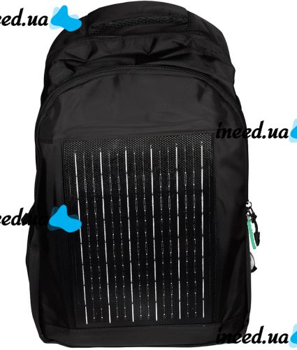 Рюкзак із сонячною панеллю GDTimes GD-1320SL 10W міська наплічна сумка на 30 л із вбудованою батареєю та USB виходом для заряджання телефону від сонця