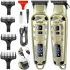 Rechargeable Hair Clipper VGR V-901 5W Wireless Male Trimmer for Cutting and Edging Beard and Mustache with Replaceable Nozzles V901