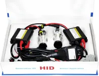 Set of xenon Bosch H3 HID 5000K 35W 12V with ignition boxes and lamps, set of xenon lamps for headlights in car White
