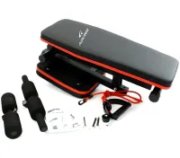 Adking AD-DB1894 folding sports equipment with expanders for back and abs training up to 120 kg Adjustable sports bench YSC-02
