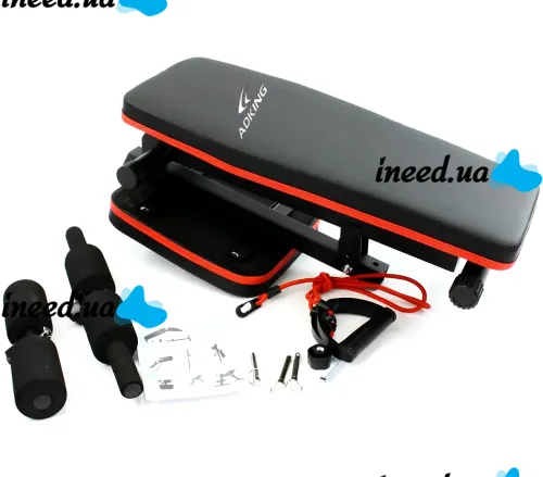 Adking AD-DB1894 folding sports equipment with expanders for back and abs training up to 120 kg Adjustable sports bench YSC-02