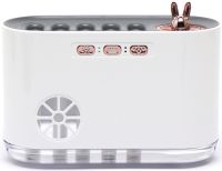 Зволожувач повітря нічник Aroma Humidifier LA-0649 700 мл ультразвуковий настільний очищувач, аромадифузор з RGB LED підсвічуванням USB Білий