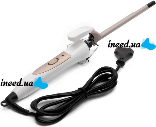 Плойка для афро кучерів Promozer MZ-2218 9 мм тонка афроплойка для завивки і укладання волосся, керамічні дрібні щипці з індикатором і підставкою 35W