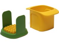 Подрібнювач для овочів Vegetable Chopper 2 в 1 кухонна Ручна овочерізка з двома змінними насадками для нарізки картоплі на скибочки і кубики