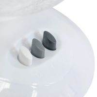Настольный вентилятор Domotec MS-1624 портативный поворотный электровентилятор 2 режима скорости с защитной сеткой для дома 23W MS1624 Белый 