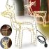 Decorative LED Figure New Year's Deer RV-62 Warm White WW with head rotation 60x60 cm New Year's decor from garlands duralight from the network 