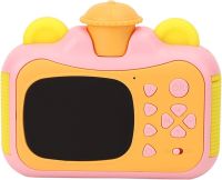 Дитячий фотоапарат з миттєвим друком фото Kids Print Camera Pink цифрова камера Полароїд на акумуляторі для дітей від 6 років 12МП 1080HD рожева