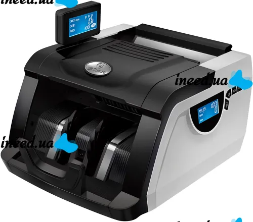 Счетная машинка Bill Counter GR-6200 машинка для счета и проверки купюр с ультрафиолетовым и магнитным детектором валют, счетчик банкнот с фасовкой