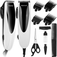 Kemei KM-6355 10W Wired hair clipper professional trimmer for edging beard and mustache from the network with replaceable Gemei nozzles