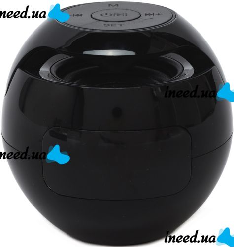 Бездротова Bluetooth колонка з годинником Kimiso KMS-K12 3W акумуляторний портативний міні динамік з будильником і RGB LED підсвічуванням microUSB