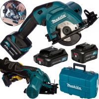 Акумуляторна дискова пила Makita HS301DZ циркулярна пила на два акумулятора для поздовжнього і поперечного розпилу в кейсі 85 мм 25.5 мм