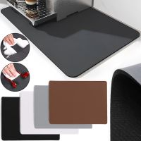 Вологопоглинаючий Нано килимок для сушіння посуду Kitchen Rug 40х30 см універсальна кухонна сушарка, антиковзаюча гумова підкладка для кухні
