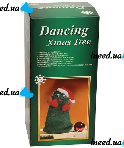 Dancing Xmas Tree ET02 interactive Christmas tree 17x10 cm rotating musical Christmas tree with hat on batteries