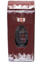 Santa Claus Christmas Lantern with Deer KM-1641 New Year Decorative LED Lamp, Battery Operated Telephone Booth Warm White