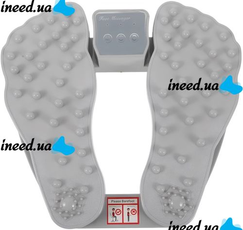Вібраційний масажер для ніг Plantar Acupoint Foot Massager LKL-1666 електричний акупунктурний вібромасажер для стоп з функцією підігріву від мережі