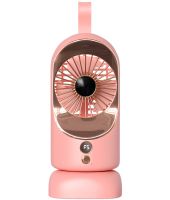 Бездротовий акумуляторний вентилятор Portable Mini Fan F-5 портативний настільний міні охолоджувач повітря з тримачем 5 режимів від USB HR-89