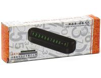 Паркувальна автовизитка Temporary Parking Card LY-719 автомобільна карта, візитка з номером телефону на панель авто для тимчасового паркування Чорна