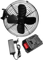 Настільний акумуляторний вентилятор Electric Fan VAP-8-1 48V 8″ бездротовий підлоговий охолоджувач повітря з автоповоротом і 2 швидкостями AND 0515