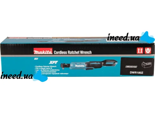 Акумуляторний кутовий гайковерт тріскачка Makita DWR180Z 48V безщітковий електроінструмент для відкручування і закручування болтів і гайок 1/2 X-474