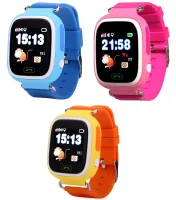 Умные детские смарт часы Smart Baby Watch Excelvan Q80 с функцией GPS трекера, наручные смарт-часы с SIM-картой 400 мАч IOS Android