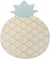 Пляжное 3D покрывало Bigmouth Beach Blanket Pineapple YX008 безворсовый пляжный коврик 135х142 см подстилка для пикника, полотенце для пляжа Ананас