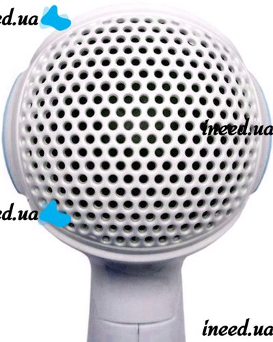 Складаний дорожній фен GEMEI GM-1756 портативний міні фен для укладання і сушіння волосся зі збірною ручкою, насадкою і терморегулятором 1200W Синій