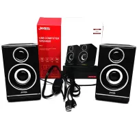 Wired Computer Speakers Jedel S-578 2.0 6W Stereo RGB Speaker with Volume Control, Backlit Speaker for PC and Laptop from USB
