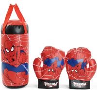 Игровой боксерский набор Disney Marvel Spiderman Kids Boxing Set детская подвесная груша с перчатки, комплект для отработки ударов для бокса от 3-х лет Человек паук